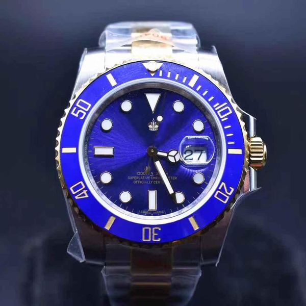 

n-v8 116613 gold cases blue montre de luxe 40mm 2836-super 3135 mechanical movement 904l fine steel case with waterproof 200m mens watch, Slivery;brown