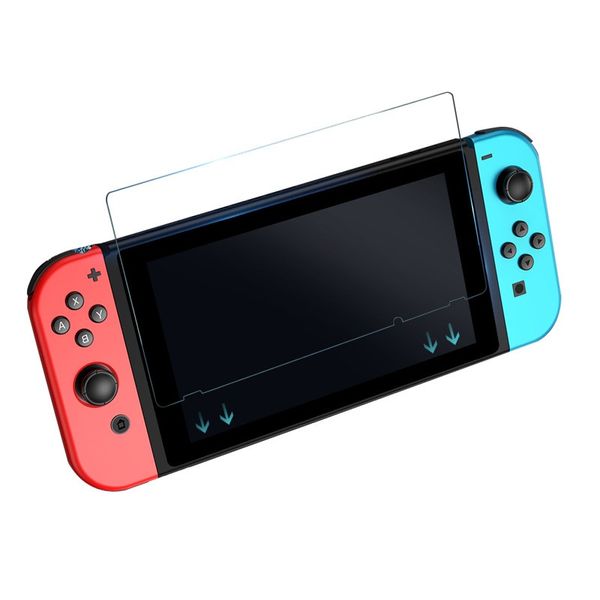 9H klarer Displayschutz aus gehärtetem Glas, gehärtete Schutzfolie für Nintendo Switch Lite, keine Einzelhandelsverpackung