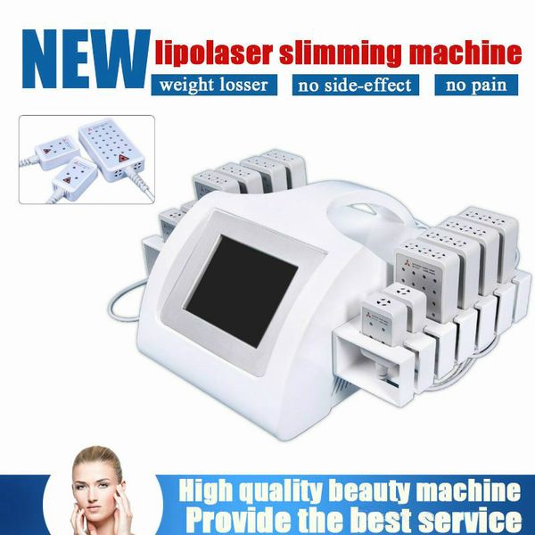 

высокое качество 980nm lipolaser машина для похудения с 12шт lipo лазерной колодки лазерная липосакция машина диодный лазер для похудения об, Black