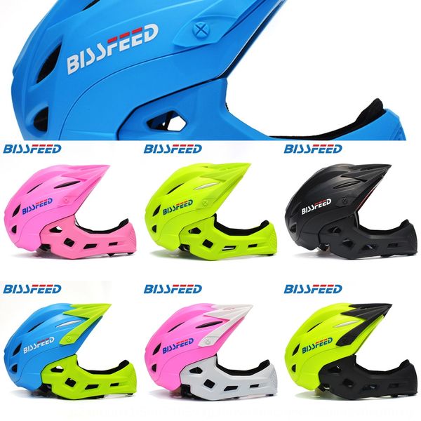 

boys and girls riding balance car full bicycle roller skating protection chin scooter hat bicycle helmet protective helmet