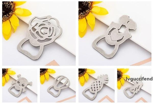 

creative simple beer bottle opener 6 styles openers flower skull unicorn shaped bottle opener party wedding gift