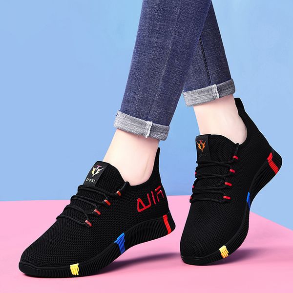 

running shoes for women 2020 breathable air mesh sneakers women walking jogging trainers sport shoes chaussures femme