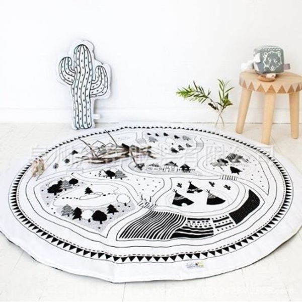 

ins children's room game room baby cotton carpet cotton climbing mat game blanket blanket carpet