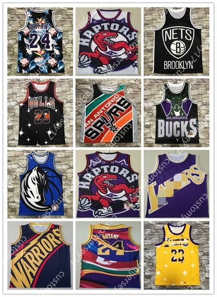

ncaa 23 mj james 30 curry 15 carter 8 24 bryant high school big face jersey lebron vince stephen college basketball city jerseys, Black