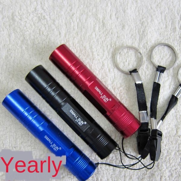 

aluminum alloy straw hat flash small mini type spot 1led straw hat bulb small flashlight 1 section 5 light super bright