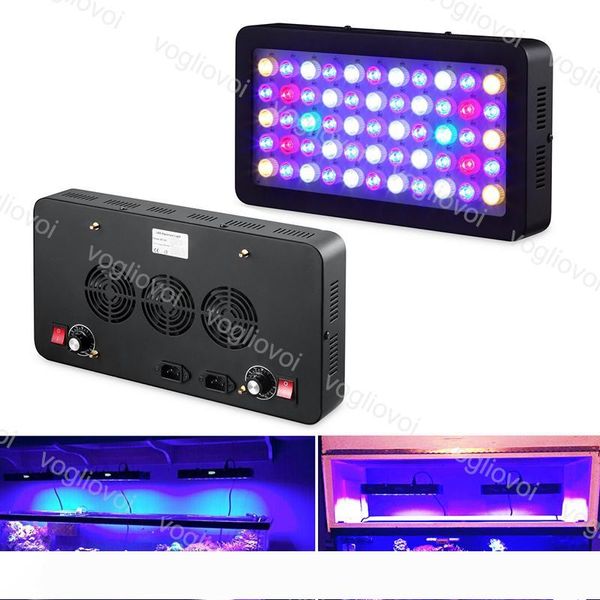 

aquarium lights full spectrum grow lights 165w 55led dimmable with lens for fish tank marine aquarium professional decoration dhl