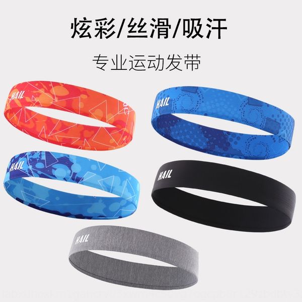 

qzfhv non-slip sports headb sweat-guiding sweat-absorbing headscarf wear men's women's basketball hair band basketball hair band r, Yellow;black