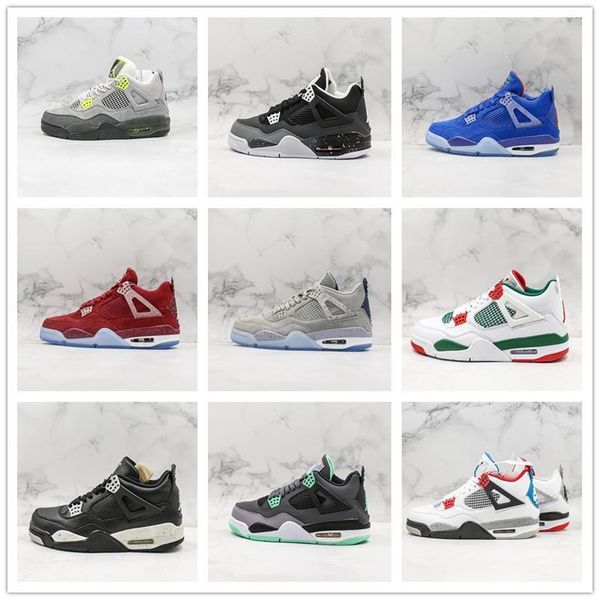 

2020 air black nakeskinjordanretro basketball shoes 4 nero fiba what the cool grey bred cat money wings 4s mens sports sneakers