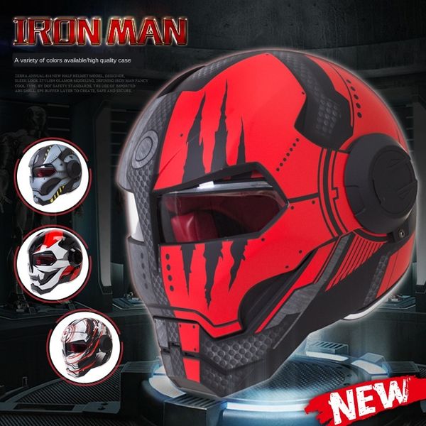 

hnj male personality cool iron man full cross-country ghost face female alien motorcycle helmet motorcycle helmet