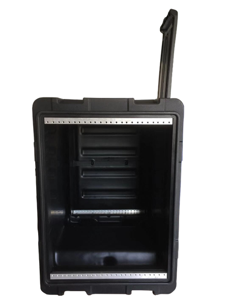 

new arrive tricases factory ip65 waterproof shockproof dustproof rotational molded 8u simple rack cases
