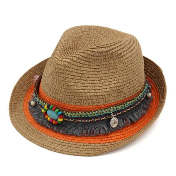 

wide brim hats mistdawn upturn roll-up trilby chapeau plastic straw hat fedora cap spring summer beach street party outdoor sunhat, Blue;gray