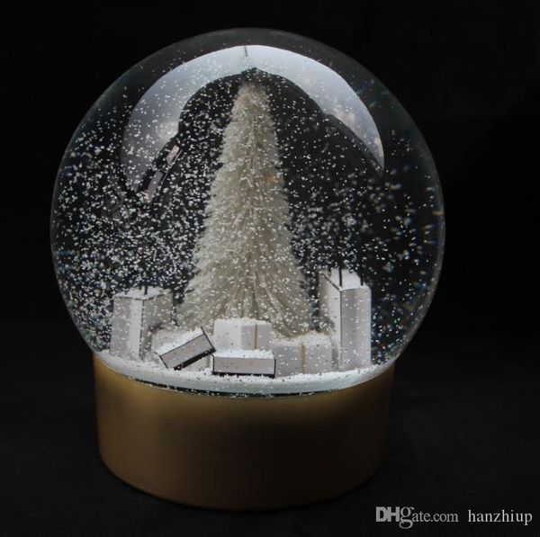 Kar küresi ile büyük Noel ağacı içinde kar kristal top ve hediye kutusu yenilik Noel hediyesi VIP müşterisi için