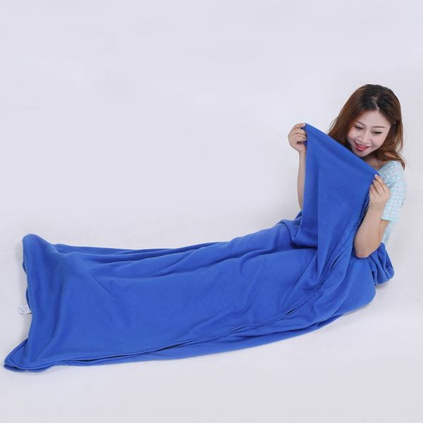 

outdoor wool fleece sleeping bag ultra-thin ultra-light envelope fleece sleeping bag special offer