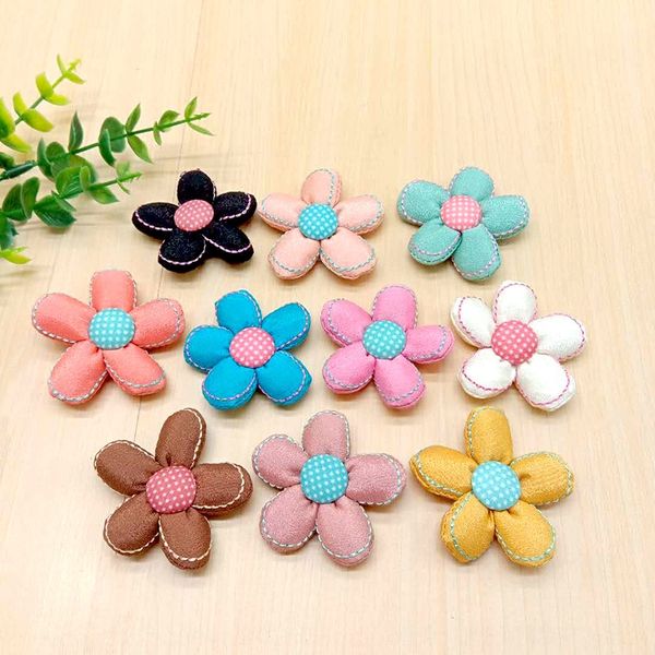 

jbici korean cloth flower diy handmade corsage ornaments and ornaments corsage clothing accessories shoes accessories buckle five-petal flow, Silver