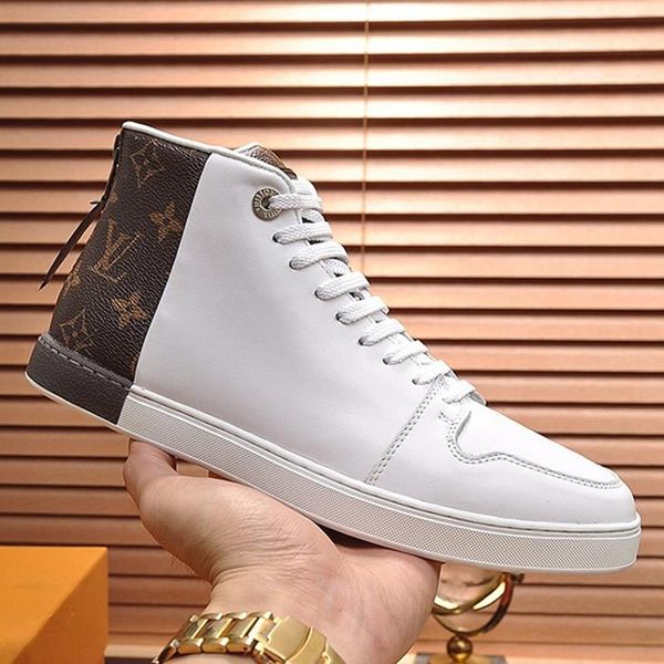 

fast delivery men 's shoes zapatillas hombre outdoor walking vintage sneakers fashion design comfortable high casual lace -up men, Black