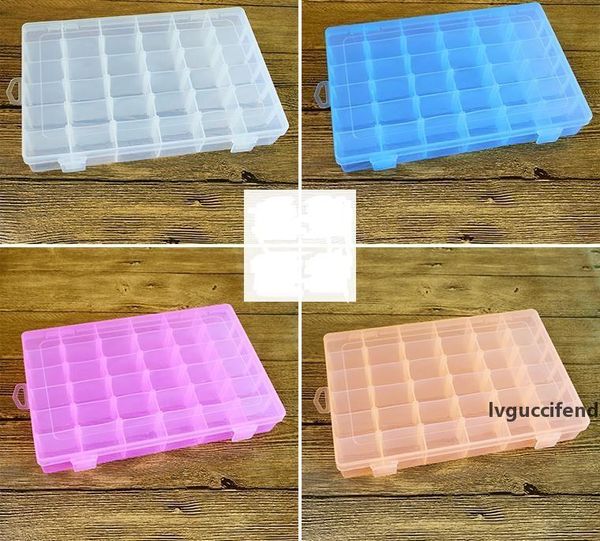 

flexible storages box 36 lattice multi function storage case with adjustable plaid transparent deskholder boxes screw cases sn895