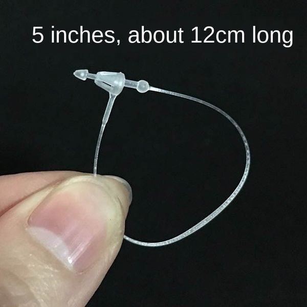 

a pack of about 1000 hand-threading white strapping rope white pointed buckle pointed plastic packaging mother buckle 9-12-15.5cm, Silver