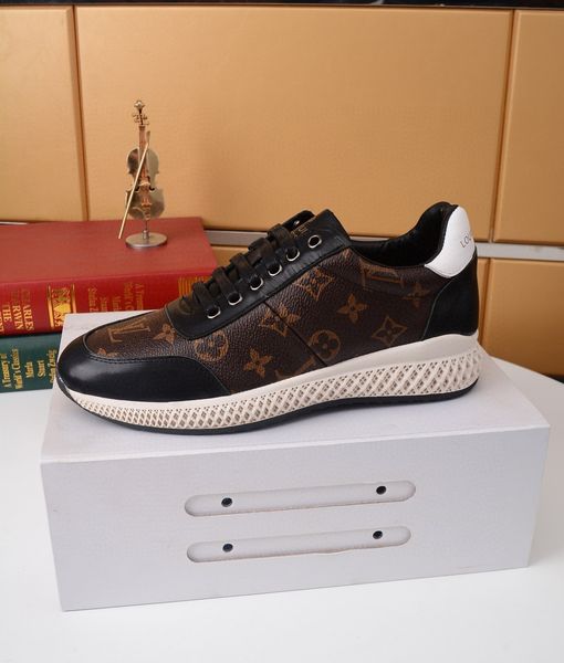 

new09 fashion luxury casual men's shoes wild sports shoes outdoor comfortable men's shoes original box invoice packaging fast deli, Black