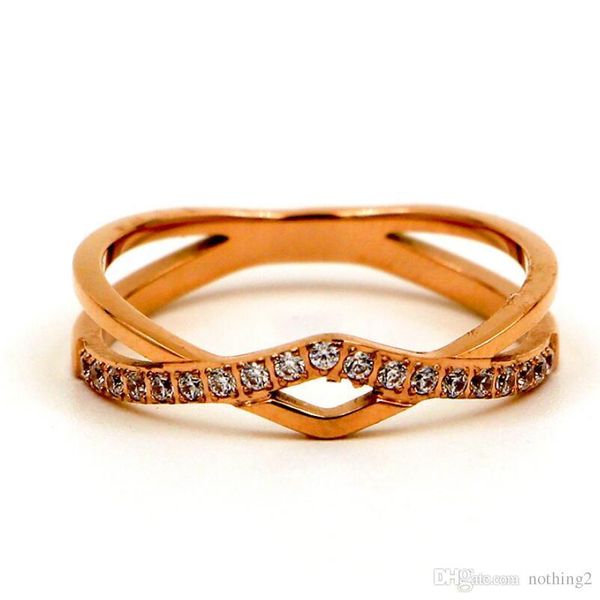 

designer jewelry rings for women titanium steel double w cross cool punk open rings fashion of shipping, Silver