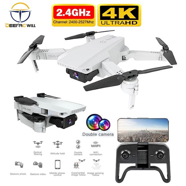 

rc drone 2020 new drone 4k hd wifi real-time transmission video fpv quadcopter with wide-angle hd camera mini drone