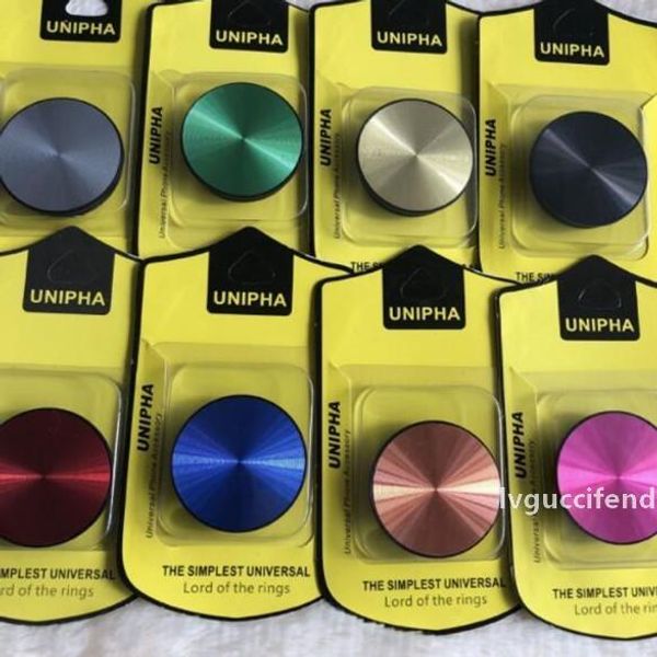 

universal cell phone holder with retail package real 3m glue stand 360 degree finger holder