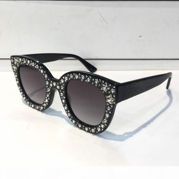 

wholesale-sunglasses luxury women brand designer cat eyes glasses summer style rectangle full frame uv protection come with case, White;black