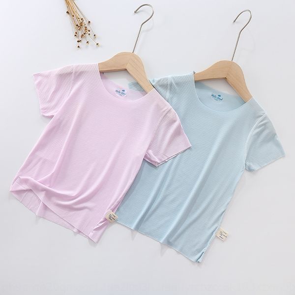 

new children's t- children's t- vest shirt korean style casual cut short-sleeved vest boys and girls solid color short-sleeved shi, Blue