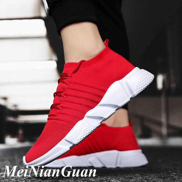

light weight men sport shoes plus size low men's sneaker slip on mens running shoes platform mesh breathable sporty man shoe b10