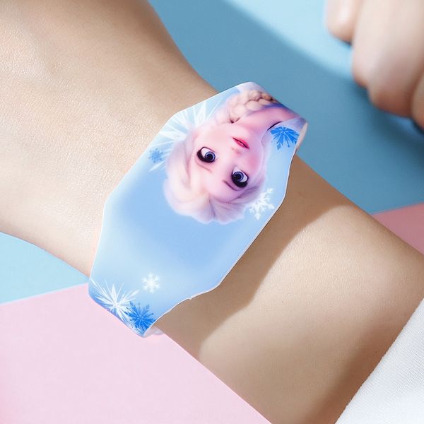 

детская замороженная милая айша весело led принцесса детских замороженные мило электронные часы айша весело led принцесса электронных часов, Blue