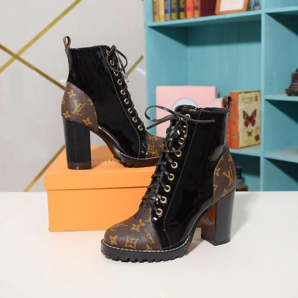 

new women boots ankle star trail ankle boot bottes femmes womens shoes fashion chaussures de femme luxury design lady booties fashion shoes, Black