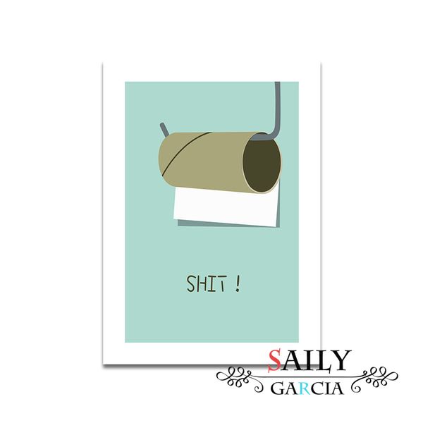 

nordic canvas painting rolled toilet paper picture hd print modern minimalist wall art pictures for bathroom home decor no frame