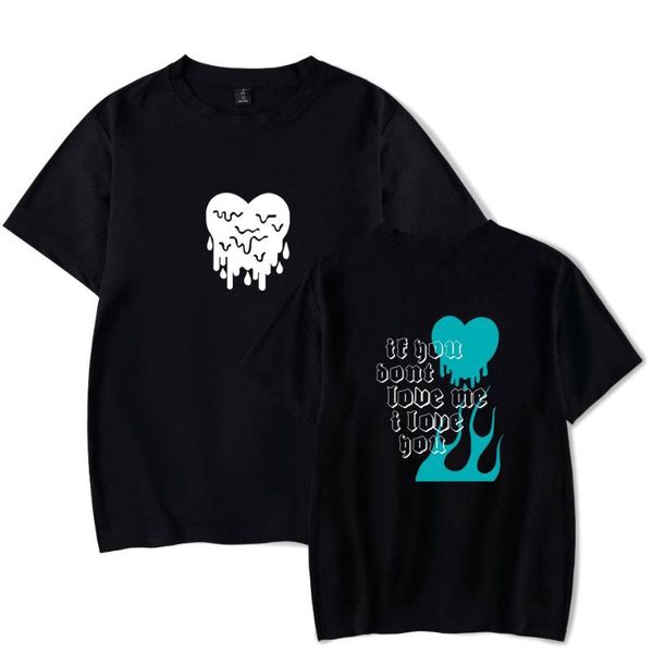 

couples t shirt avani 'if you don't love me' t-shirt gregg chase hudson tee summer short sleeve love heart print t shirt, White;black