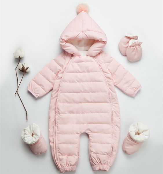 

off season down coveralls thickening warm baby wai chu fu bodysuits warm body down jacket body clothes baby winter out hold clothes, Blue;gray
