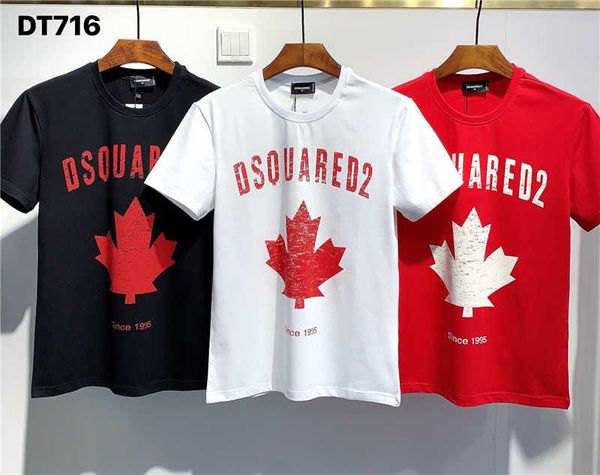 

dsquared2 dsq2 ss20 нового прибытия верхнего качество d2 одежды для мужчин футболки для печати улицы износ тройники с коротким рукавом -3xl, White