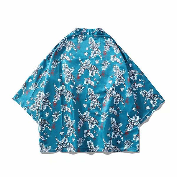 

ethnic clothing casual cardigan shirt kimono men japanese traditional yukata beach thin asian clothes japan kimonos male jacket, Red
