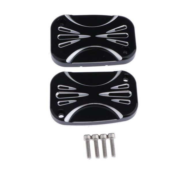 

2pcs/pack cnc cut brake master cylinder cover for touring 2008-2016