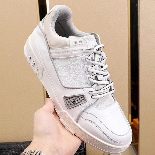 

men shoes casual luxury fashion rubber soles scarpe da uomo footwears trainer sneaker casual shoes for men chaussures pour hommes drop ship, Black