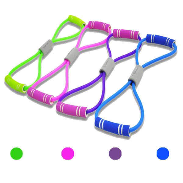 

8 word chest fitness gum rubber loop latex resistance espanto fitness equipment stretch yoga training crossfit elastic band