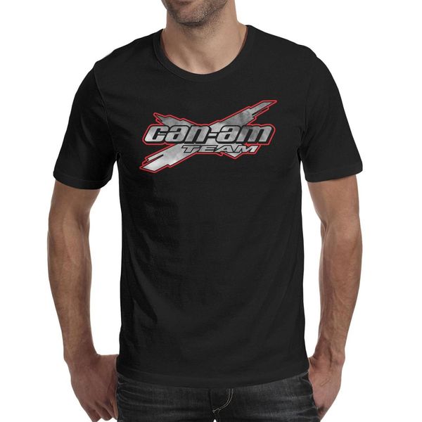

fashion mens can-am team logo black round neck t shirt printing band shirts marble print ogo, White;black