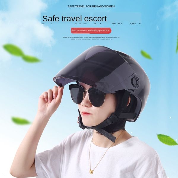 

men's and women's sunscreen breathable battery electric vehicle battery electric car helmet half helmet