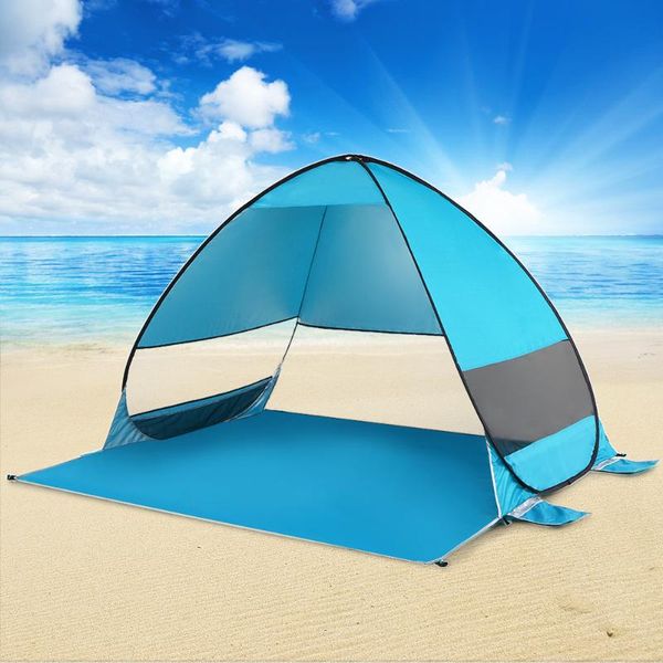 

tents and shelters automatic up beach tent camping anti uv shelter cabana portable upf 50+ sun fishing hiking canopy