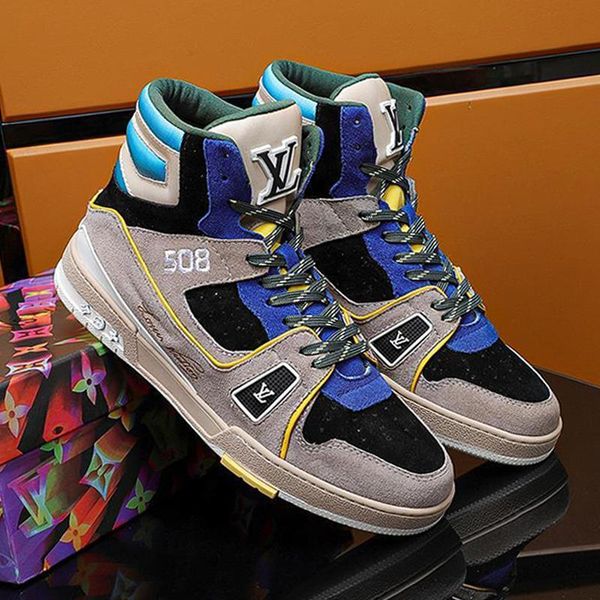 

2021 designer famous luxury mens casual shoes,high mens casual sport shoes breathable leather casual shoes size 38-46 0103, Black