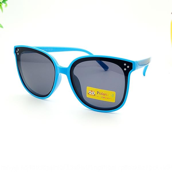 

cool 2020 new silicone children's silicone sun fashion round baby sunglasses polarized children's sun glasses, Blue