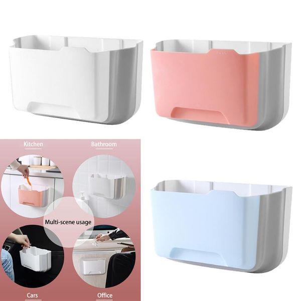 

portable plastic door garbage trash bag box can rack hanging holder kitchen