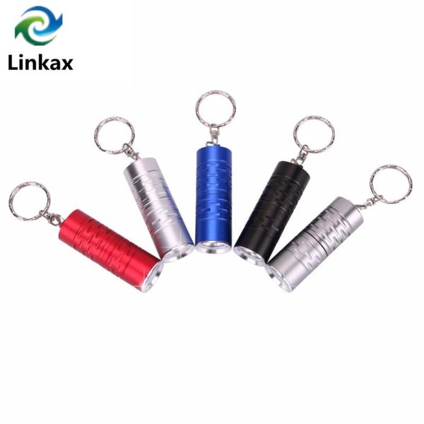 

flashlights torches portable super mini keychain key ring t6 led 3-mode 2000 lumens torch cr123a / 16340 battery lanternas 5 colors