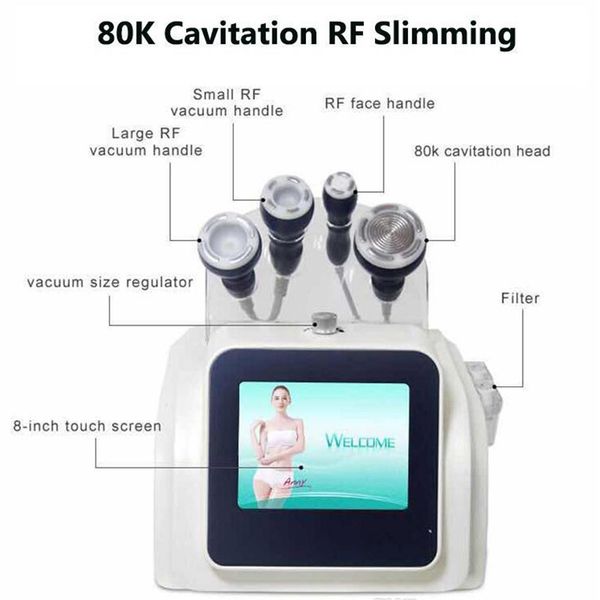 

new arrival ultrasonic 80k cavitation rf face cavitation slimming machine rf skin tighten body ultrasonic rf machine