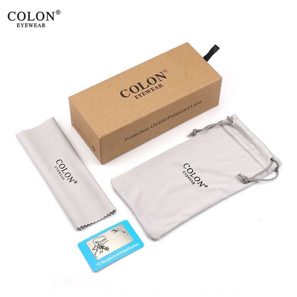 

2020 fashion sun sun drawing case glasses storage case glasses bag, Blue