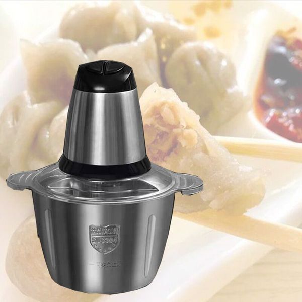 

2020, the new kitchen commercial 220v 300w stainless steel 3l capacity electric chopper meat grinder chopper food processor slicer