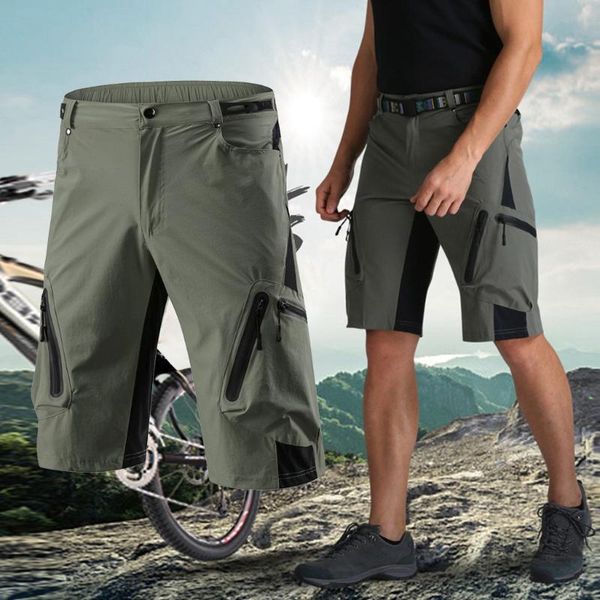 

2020 men outdoor cycling mountain bike shorts breathable loose summer quick drying downhill short trousers ropa ciclismo