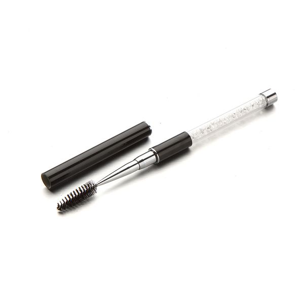 

reusable 2020 custom logo new style beauty eyebrow eyelash brush makeup mascara brush with cap for eyelashes 10 pcs